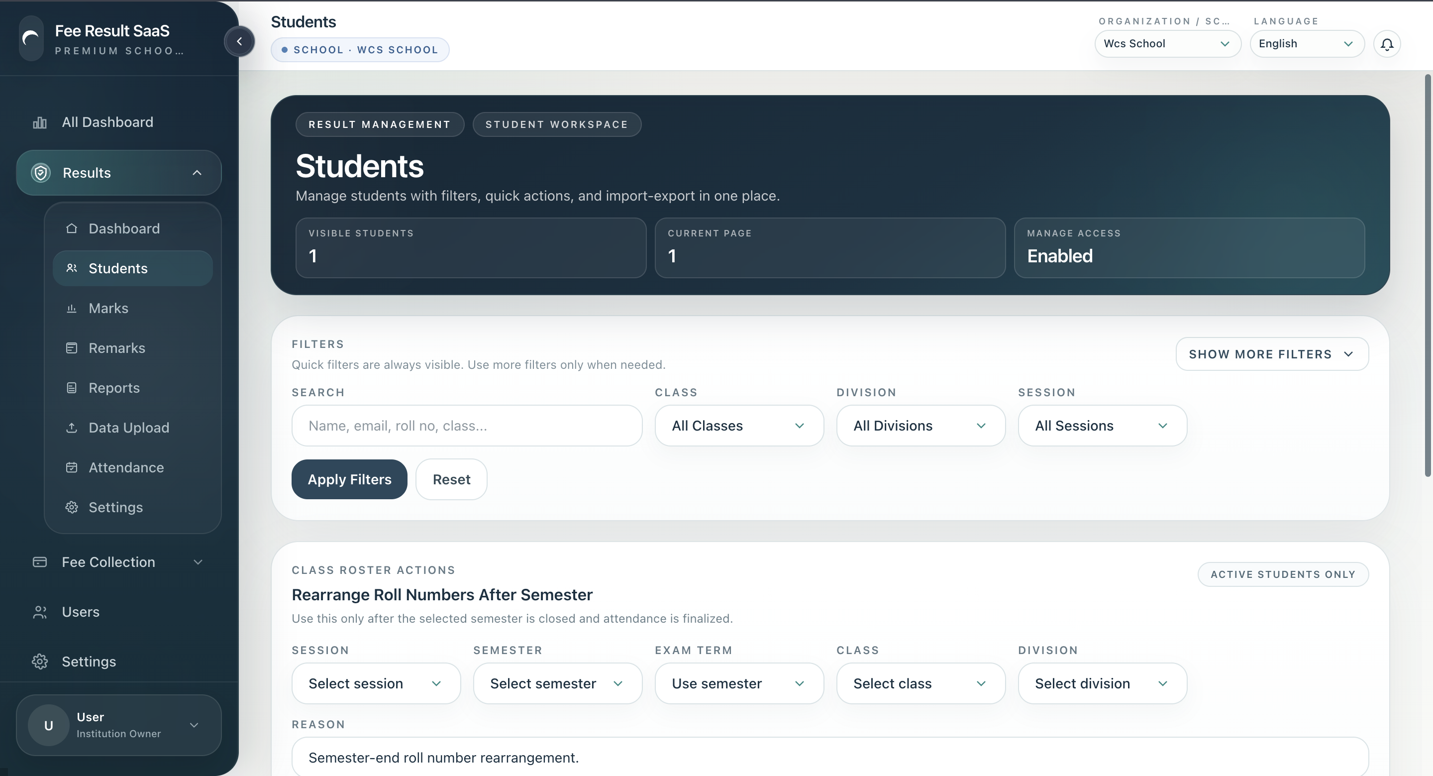 Fee Result SaaS